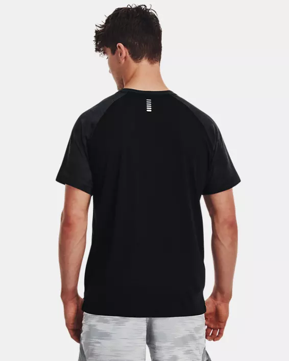 Under Armour Men's Streaker Speed Camo Short Sleeve Black/Reflective