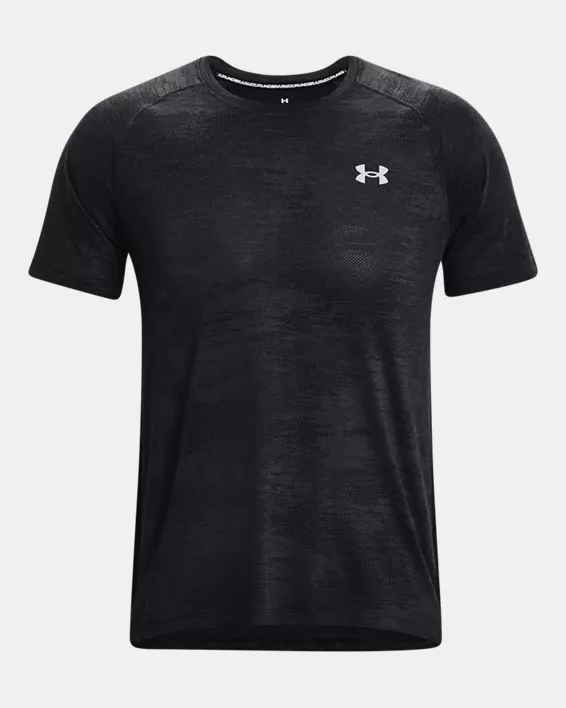 Under Armour Men's Streaker Speed Camo Short Sleeve Black/Reflective