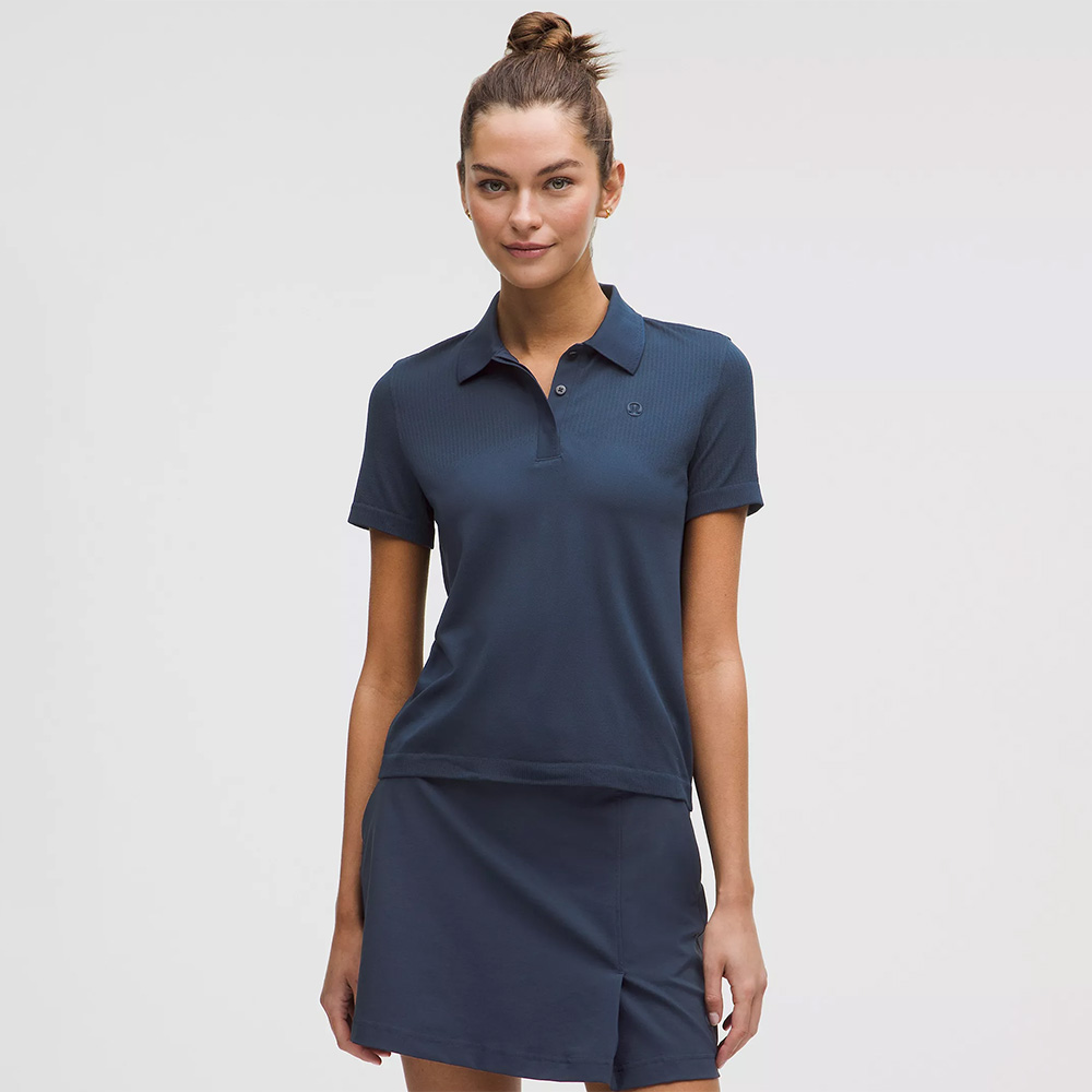 lululemon Women's Swiftly Open-Knit Golf Polo Club Blue/Club Blue