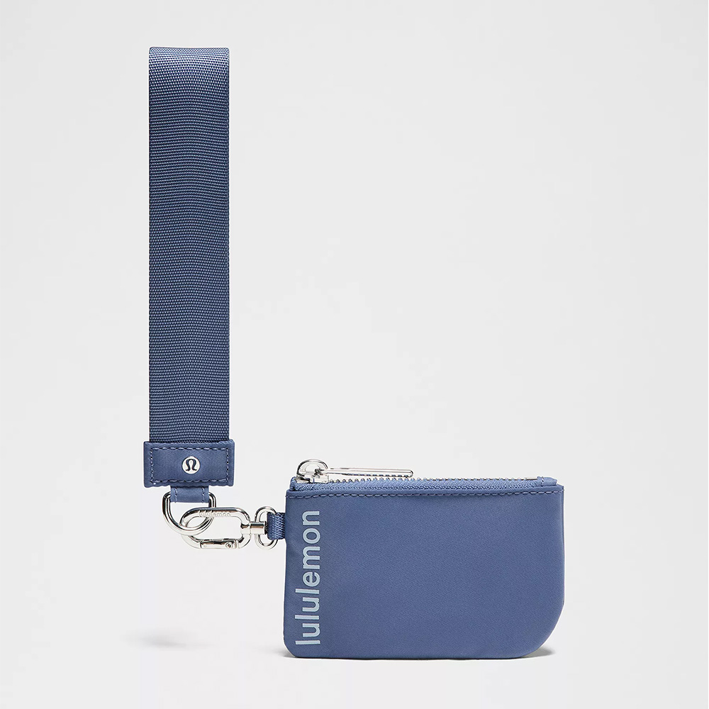 Pochette De Soirée LULU Bleu Pailleté - Wristlet Wallet
