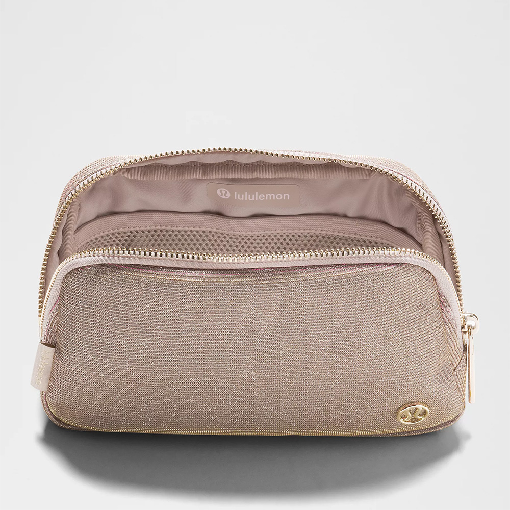 lululemon Everywhere Belt Bag Glitter Pink Champagne/Muse/Gold